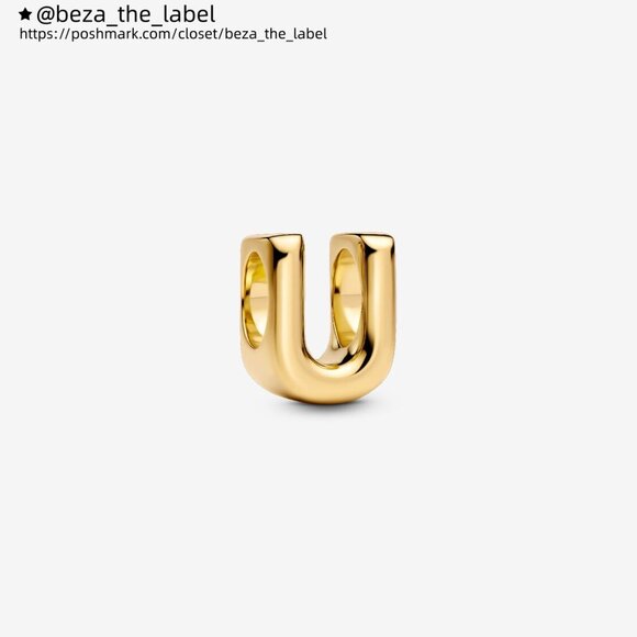 Pandora Letter U Alphabet Charm - Picture 1 of 5